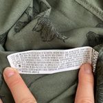 Forever 21  Dark Green Floral Long Sleeve Blouse Mini Dress in Women’s Medium Photo 6