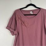 Anthropologie Akemi + Kin Tunic Short Sleeve Lace Blouse Sz XL Photo 4