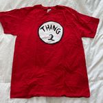 Dr. Seuss Like new: ’ Thing 2 red T shirt Photo 0