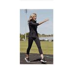 Yogalicious  S Gray Black Camo Full Zip Track Jacket Women’s $98 Photo 3