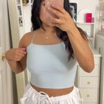 American Eagle Outfitters Baby Blue Tank Top Photo 0