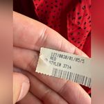 NOS vintage Chez California red ruffle polka dot shift dress, size 12 Photo 4