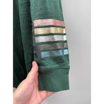 Boden USA Boden Mabel Sweatshirt Dress Women's Size 8 Green Foil Sleeve Casual Pullover Photo 7