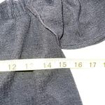 Who What Wear Black Button Front Tie Waist Off The Shoulder Top Photo 6