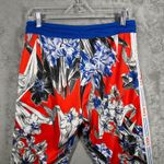 Nike Floral Track Pants M Red Blue Stripe Joggers Sportswear Athletic Retro Photo 4