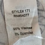 CAbi Off White Sleeveless Blouse Lock & Key Print Tie Front Button Top Size XS Photo 6