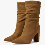 Nine West Women's Unni Brown Block Heel Slouch Boot Photo 0