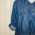 Gloria Vanderbilt Womens Ashleigh Dress Cancun Dark Wash Chambray Denim S Photo 7