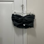 Amur Black Amari Faux Leather Crop Top Size 2 US $298 Photo 1
