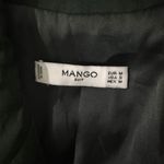 Mango  Suits Double Breasted Crinkle Blazer Dark Green Relaxed Fit EUC Small Photo 8