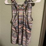 Pink Rose Multicolor Pattern, , Women's Cropped Front Tank Photo 2