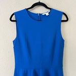 Diane Von Furstenberg  Jeannie Electric Blue Fit and Flare Mini Skater Dress 6 Photo 4