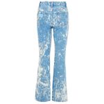 Ganni Womens Cotton High Rise White Acid Light Blue Bootcut Denim BetzyJeans 27 Photo 8