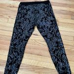 EXPRESS NWOT Sequin High Rise Leggings Velvet Evening Club Night out Trousers Shiny Sz L Black Photo 3