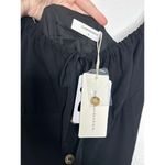 Commense Black Linen Blend Button Front Mini Dress S NWT Photo 6