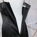 A Byer Y2K Vtg Black Silky Cocktail Dress with Pink Ribbon size M Photo 2