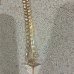 Chic Gold and White Butterfly Necklace & Bracelet Photo 3