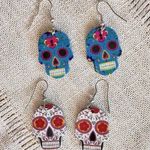 💀Sugar Skull Handmade Earrings💀 🆕 Multiple Photo 0