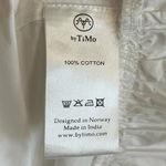 ByTiMo Tuckernuck Medium Blouson Mini Dress White Cotton Poplin Preppy Summer Photo 12