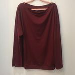 NWT woman’s plus size maroon sweatshirt blouse sz 2XL Red Photo 0