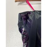 Betsey Johnson Velvet Flocked Floral Mini Dress Womens 8 Bustle Party Cocktail Photo 7