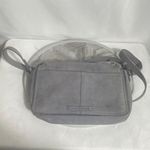 Lucky Brand  Gray Leather Crossbody Bag Adjustable Strap Small Shoulder Purse Photo 2