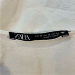 ZARA Plunge Vneck Tie Around Crop Top Off White Size X-Small Photo 2
