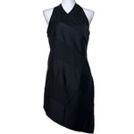 NBD  Black Steph Mini Dress Crossover Halter Neckline Size Medium New with tags Photo 2