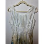 Marvin Richards  Women's Size 6 White Blue Sleeveless Mini Dress Pockets Photo 2