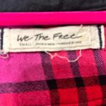 Free People  Women's Red Pacific Dawn Plaid Shirt By We The Free Size Small Photo 5
