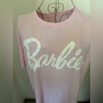 Barbie pink logo short sleeve t shirt XL 50% cotton Photo 4