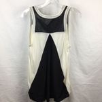 AIKO Black & Ivory Leather Trim Tank Top S Photo 7