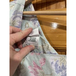 Laura Ashley Vintage  Dainty Feminine Cotton Floral Open Back Midi Dress Size 6 Photo 2