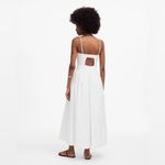 Madewell  Poplin Seamed Maxi Dress in White Size: 4, NWT Photo 1