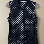 Lady Hagen  Navy Star Pattern Sleeveless HydroDri Golf Polo | Shirt Photo 0