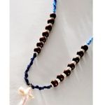 Free People Ariana Ost Easy Does It Pearl Cross Strand Necklace Bohemian Beach Photo 4