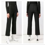 Theory Cardinal Trouser Canton Bistretch Black Dress Pants Front Seam Size 6 Photo 9