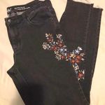 Mossimo Supply Co Black Embroidered Jeans  Photo 0