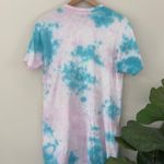 Michael Lauren Revolve 100% Cotton Tie Dye T-Shirt Dress Mini Shift Short Sleeve Photo 3