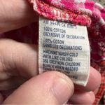 American Eagle  Juniors Western Orange Plaid Pearl Snap Button Down Shirt Size 6. Photo 4