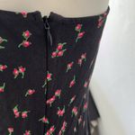 & Other Stories &Other stories Front Tie Mini Dress black rose floral pattern Strappy flowy 2 Photo 10