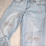 Liverpool Alec Sunpeak Mended Light Wash Mid-rise Cropped Skinny Jeans Photo 5