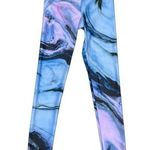 Gold Sheep Blue/Purple Marbled Leggings Size Medium Photo 0