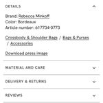 Rebecca Minkoff Jean Crossbody Bag Photo 6