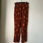 Beach Riot  x Anthropologie Brown Sun Print Cover-Up Pants M Photo 4