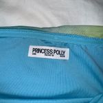 Princess Polly  Blue and Green Stripped Maxi Skirt Set Photo 4