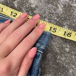 Tommy Hilfiger Vtg Y2K  Distressed Jeans Sz 6 Back Logo Patch Straight Leg Photo 11