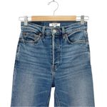 RE/DONE  70s High Rise Stove Pipe Jeans Broken In Dark Wash Size 24 Straight Leg Photo 6