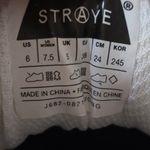 Straye Logan Puff Dusty Pink White Suede Flame Womens 7.5 Skate Shoe Mens Size 6 Photo 10