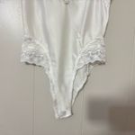 Christian Dior Vintage  New York Satin & Lace Teddy Lingerie Embroided Logo White Photo 4